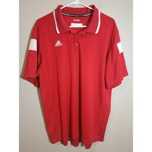 Adidas Men's Climalite Polo Shirt, Size  XL, Red, Short Sleeve, Golf Shirt